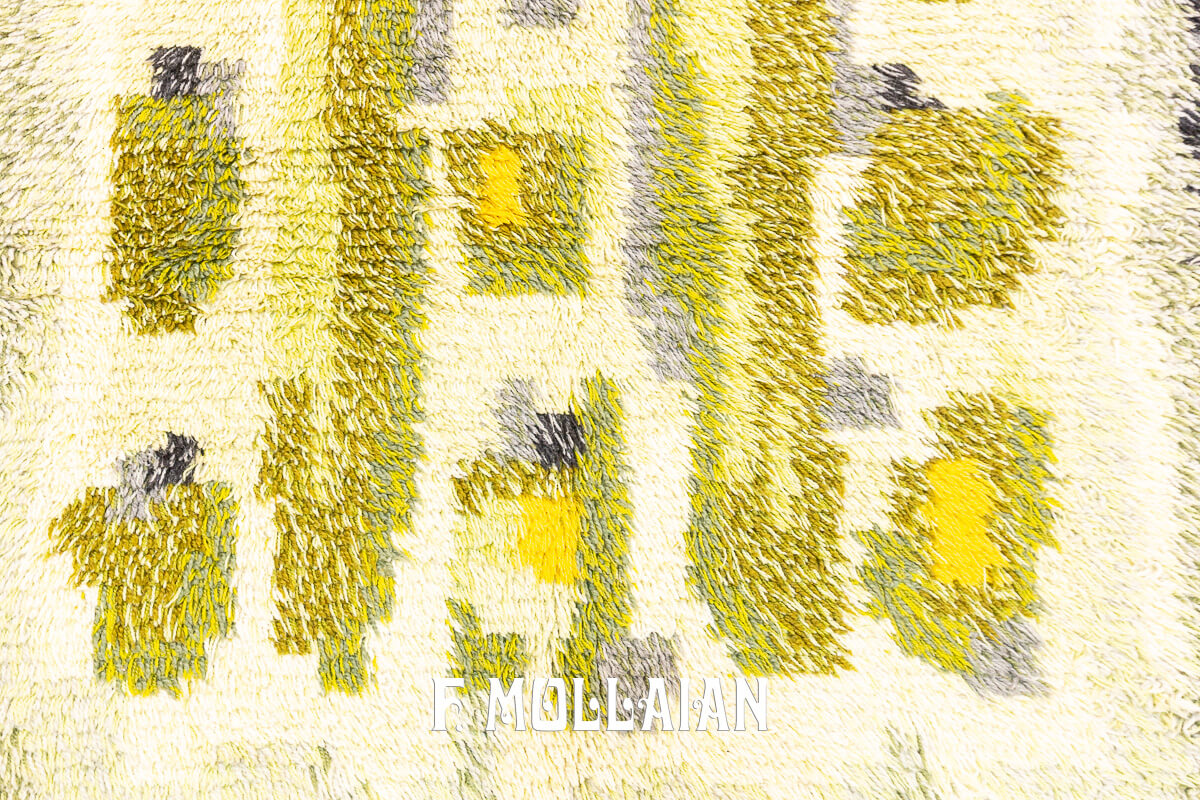 Rya Rug Abstract Design n°:224859